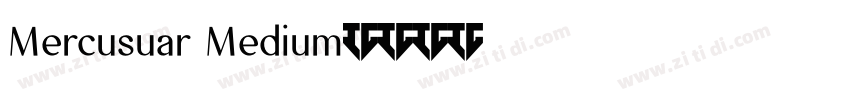 Mercusuar Medium字体转换